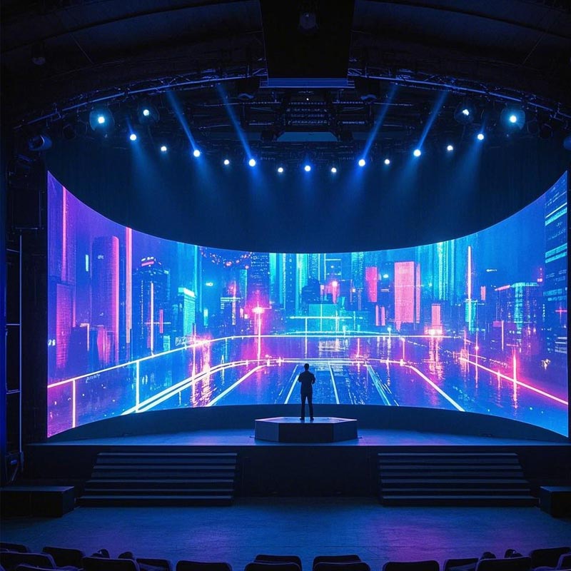 Seamless Flexible LED Rental Screen for Immersive Experiences